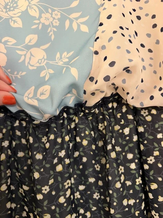 Piper & Scoot Multi Patterned Midi Dress — Size XL - Picture 5 of 7